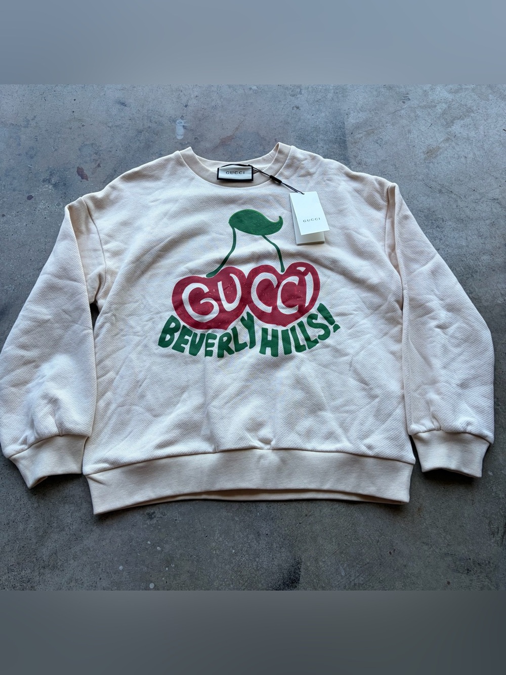 Gucci Off-White Beverly Hills Sweatshirt New